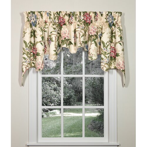 Eaman Floral Cotton Blend 100'' W Window Valance in